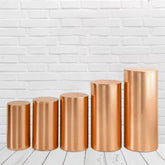 Lofaris Rose Gold Stretchy Spandex Fitted Cylinder Cover
